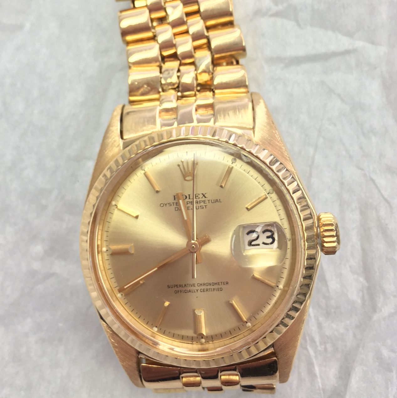1965 solid gold Rolex